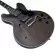 Kazuki K335 กีตาร์ไฟฟ้า ทรง Semi Hollow 22 เฟรต บอดี้ไม้เปิ้ล คอเมเปิ้ล เคลือบด้าน เหมาะกับเพลงแนวแจ๊ส/บลูส์/อคูสติค