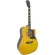 Kazuki DLKZ41C กีตาร์โปร่ง 41 นิ้ว คอเว้า Acoustic Guitar Deluxe ไม้เบสวู้ดทั้งตัว เคลือบเงา ** ดีไซน์กีตาร์ Gibson ** + แถมฟรีกระเป๋า & คาโป้ & ปิีก