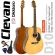 Clevan D10 กีตาร์โปร่ง 41  หย่องแบบ Nubone ใช้สายกีตาร์ D'addario กีตาร์โปร่งสเปค Yamaha F310 + แถมฟรีกระเป๋ากีตาร์ &