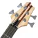 SQOE BS400 Active Bass, 4 Bass, 24 Frets, Active, Ash wood, 5 pieces of wooden neck, Hamkin ** 1 year insurance **