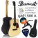 Paramount 38DJR-3, 38-inch electric guitar, Taylor shape, has a built-in strap / rosewood + free bag & pic