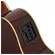 YAMAHA® FSX830C 41 -inch electric guitar, top solid wood, concert style, concave neck with a built -in strap + free guitar bag