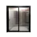 Custom Study Kitchen Balcony Living Room Bathroom Sliding Door Two-Door Toughened Glass Titanium Magnesium Alliding Door