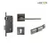 JARTON, Mortis, complete set for general rooms, strong delivery, 100% authentic. 121144 Santin Black Nickle