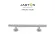 JARTON, stainless steel handle at the end of the stainless steel shadow 304 200 mm. Model 112011