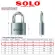 Solo key system, key system 4507 SQ 40 mm, 3 balls per set