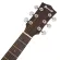 PARAMOUNT QAG50 Travel Guitar Guitar 36 inches Genuine Top Slid Slid/Mahogany coated + free bag & tuner