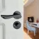 European style bedroom, simple, solid area, black aluminum, analgate, door handle, door handle