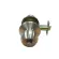 Bathroom knob, silver, silver, no key, good quality, durable, rust -proof, easy to install