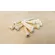 MCQUEEN Ya Ya Ya Bottom Pin, Buy 1 get 3 colors, cream, top 4, bottom 4 pins, 24 guitar pins, Bridge Saddle and Nut for Acoustic Guitar.