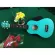The sound is very good. Ukulele, 21 inch mint green wood, Soprano model JB-01GM, free 6 things.