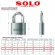 Solo key, key system, 4507 SQ 50 mm. Long loop, 3 balls per set.