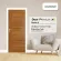 LEOWOOD Malamine wood door, size 3.5x80x200 cm, model IDOOR S4, wooden door, door, door, bedroom door, door inside the door