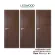 Leowood ประตูไม้ เมลามีน ขนาด 3.5x80x200 ซม.iDoor S6 สี Walnut ประตูไม้ ประตูบ้าน ประตูห้อง ประตูห้องนอน บานประตู