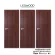 Leowood ประตูไม้ เมลามีน ขนาด 3.5x80x200 ซม.iDoor S6 สี Mahogany ประตูไม้ ประตูบ้าน ประตูห้อง ประตูห้องนอน บานประตู
