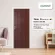 LEOWOOD Malamine wood door size 3.5x80x200 cm. IDOOR S6 Mahogany Color Wooden Gate, House Gate, Bedroom door, Door