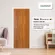 LEOWOOD Malamine wood door, size 3.5x80x200 cm. IDOOR S6 color Brazilian teak, wooden door, door, door, door, bedroom, door