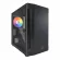 AZZA Micro ATX Mini Tower Tempered Glass Bastion 120 With 14cm Rainbow RGB Fan – Black