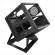 Azza Innovative Tempered Glass Argb Cube 802 with RF Remote - Black