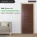 LEOWOOD Malamine wood door, size 3.5x90x200 cm. Model IDOOR S4, wooden door, door, door, bedroom, door, door, door.