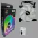 AZZA PWM Fan Case 120mm. HURRICANE II Dual Ring Digital RGB with RF Remote