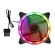 Dual Ring Fan Case 120mm Rainbow RGB with 4 Pin Molex No Box