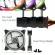 Dual Ring Fan Case 120mm Rainbow RGB with 4 Pin Molex No Box