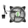 Dual Ring Fan Case 120mm Rainbow RGB with 4 Pin Molex No Box