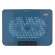 COOLING PAD, heat notebook, NUBWO NF211 [Shiron] Blue