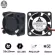 GDSTIME 5 PCS 2PIN 2.0 Two Wire 25mm x 25mm x 10mm 1967 24V Fan Brushless Small DC Cooling Fan 25x25mm Mini Cooler