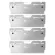 Jonsbo Nc-3 Ram Cover 5v Argb 3pin Mobo Aura Sync Streamer Cooling Vest Led Memory Radiator Crystal Shape 2pcs