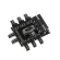 PC IDE Molex 1 to 8 Way Splitter Cooling Fan Hub 3-Pin 12V Power Socket PCB Adapter M0XE
