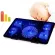 5 Fan USB LAP COOLER COOLER COOLING PAD BAD Base LED Notebook Cooler Computer USB Fan Stand for Lap PC Video 10-17 Inch