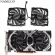 4PIN CF-129215S GTX970 1060 Gaming OC Cooler Fan Replace for Inno3D GeForce GTX 960 970 x2 OC Video Card Fan