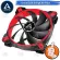 [COOLBLERSTHAI] Arctic PC Fan Case Bionix F120 Red Gaming Fan with PWM PST Size 120 mm. 10 year warranty.