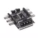 IDE Molex 1 to 8 Multi Way Splitter Cooling Fan Hub 3PIN 3PIN 12V Power Socket PCB Adapter 2 Level Speed ​​Control PC Computer