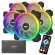 AIGO DR12 120mm COOLER FAN DOUBLE RGB PC Fan Cooling Fan for Computer Silent Gaming Case with IR Remote Controller Fan