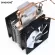 Cpu Cooler Pc Fan Cooling System 3pin 2 Copper Tube 90mm Led Fans For Lga 775 1150 1151 1155 1156 1356 1366 And3 Am4 Motherboard