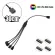 12V 4PIN 5V 3PIN Cable for PC Light Strip ARGB RGB Computer Motherboard RGB Synchronous Line Hub RGB Extension Adapter Cable