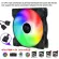 Snowman PWM 4 Pin 120mm Computer Case Fan Silent 12cm Fan CPU COOLING RGB Quiet PC Cooler Fan Case Fans 12V DC Adjust Fan Speed