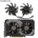 75mm FD8015U12D 6PIN RTX 2060 GTX1660 Ti Cooling Fan for Asus GTX 1660TI TUF Gaming OC RTX2060 Graphics CORD COOLER FAN