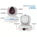 VSTARCAM CCTV in the building 1440p model C22Q 4 megapixel resolution QHD 4 mm camera lens support 5G Wifi 360 degrees Two Way Audio - Black White -Black