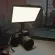 LED light on a portable professional photography video for filming a YouTube locking video.