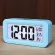 ใหม่ นาฬิกาปลุกอัจฉริยะ นักเรียน นาฬิกาอิเล็กทรอนิกส์เรืองแสง แสดงวันที่ อุณหภูมิ TH33992