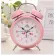 New, alarm clock, student, bell, couple, candy colors 4 -inch Bed Bed clock Th33928