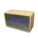 ใหม่ นาฬิกาอิเล็กทรอนิกส์ นาฬิกาปลุก LED ที่เรียบง่าย กระจกไม้ไผ่สีทอง นาฬิกาข้างเตียง TH33943