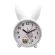 นาฬิกาปลุกขนาดเล็กนักเรียนที่เรียบง่ายน่ารักกระต่ายนาฬิกาข้างเตียงการ์ตูนนาฬิกาใบ้ TH33951