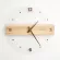 นอร์ดิกที่เรียบง่ายไม้เนื้อแข็งแก้วอะคริลินาฬิกาแขวนบ้านห้องนั่งเล่นนาฬิกาแขวนผนังนาฬิกาตกแต่ง TH34041