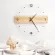 Simple Nordic, hardwood, acrylic, clock, house, living room, watches, decorative watches, Th34041