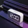 ใหม่ นาฬิกาปลุกอิเล็กทรอนิกส์แบบ LED ปรับเวลาเลื่อนปลุกได้ นาฬิกาตั้งโต๊ะสีแบบชาร์จไฟได้สำหรับเด็ก TH34088
